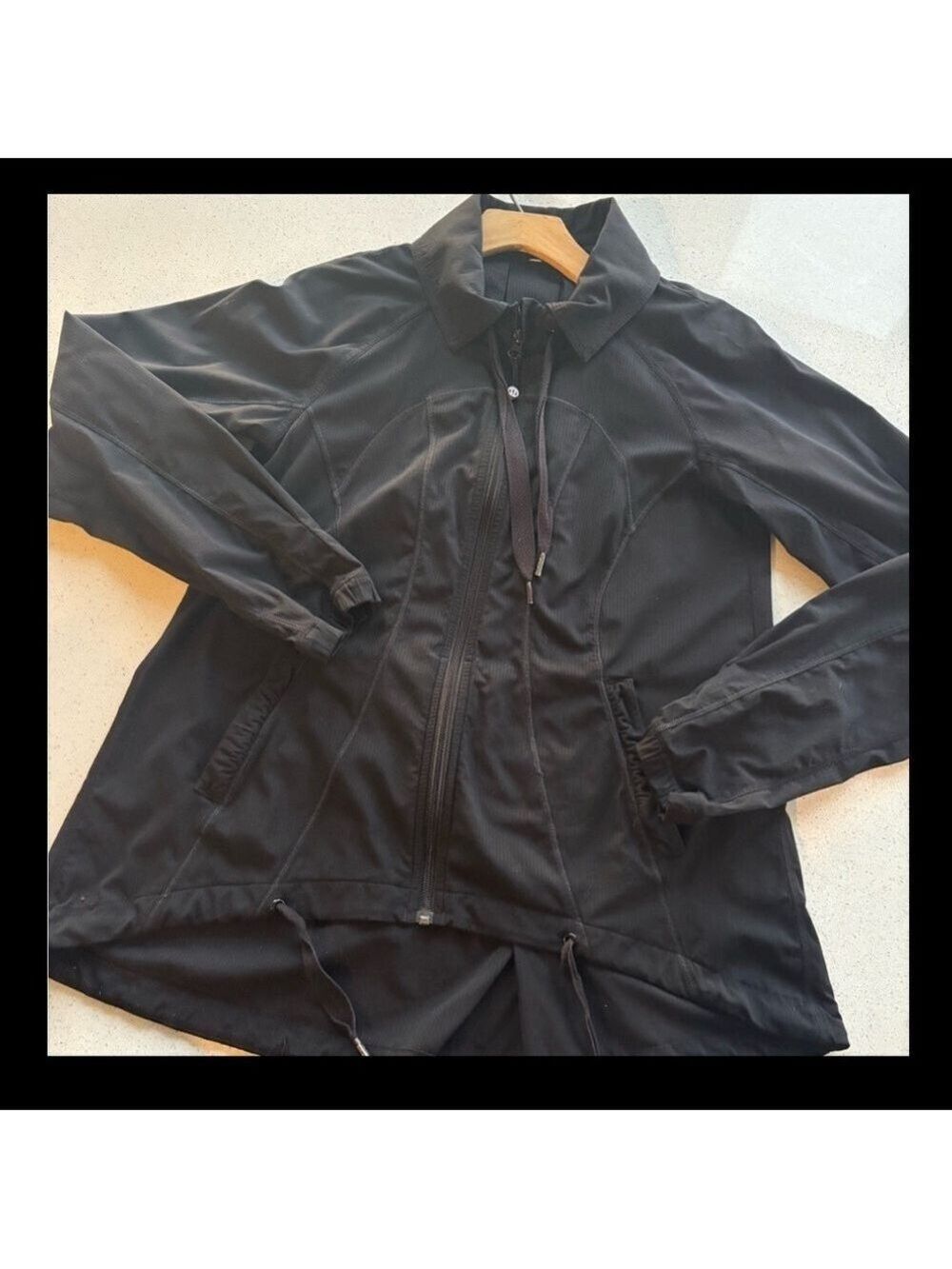 Lululemon Transition Studio Jacket Womens Sz 6 Black Swing Top Swift Pleated